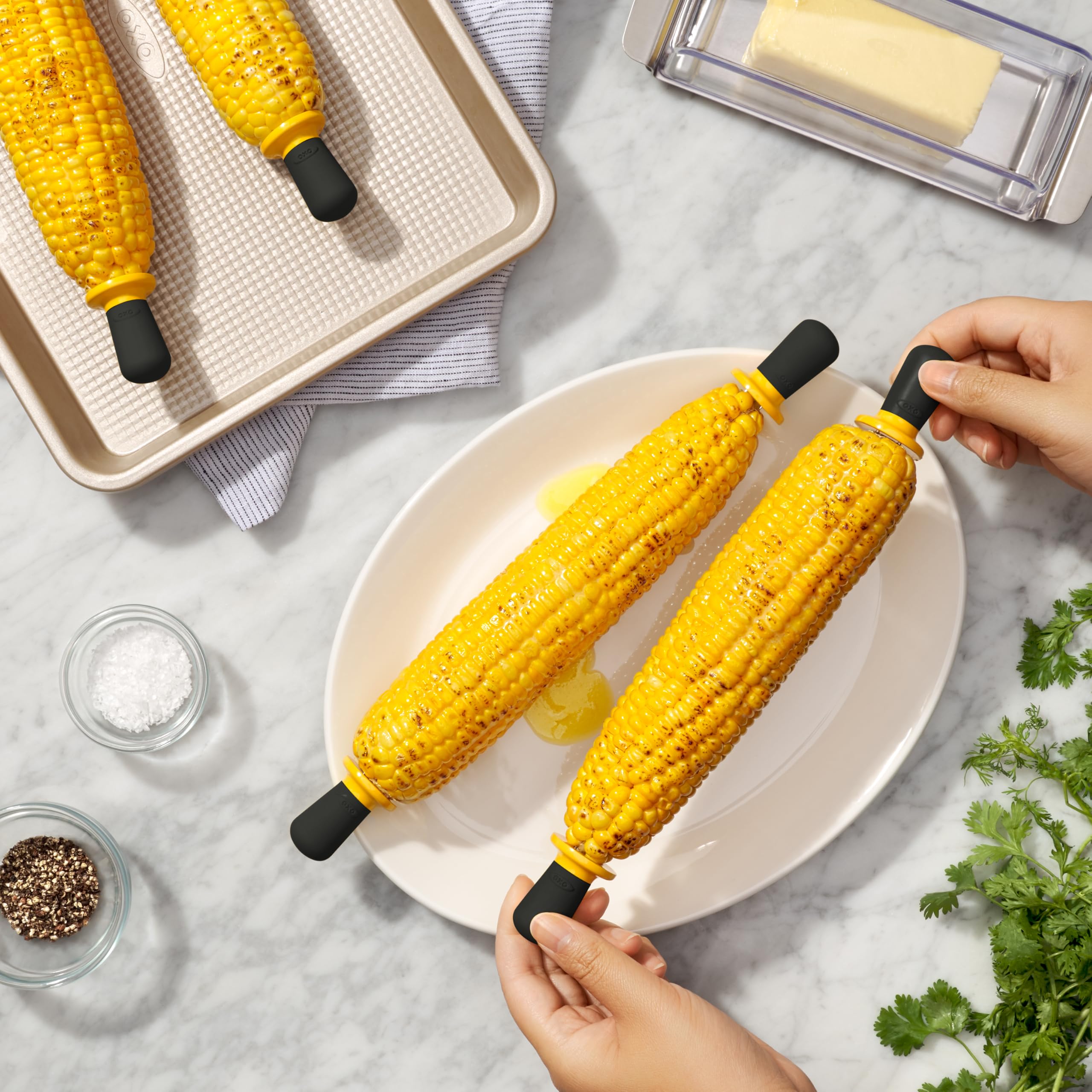 OXO Corn Holders - Keep Corn Fresh & Easy! -7 OXO Corn Holders - Keep Corn Fresh & Easy! -7