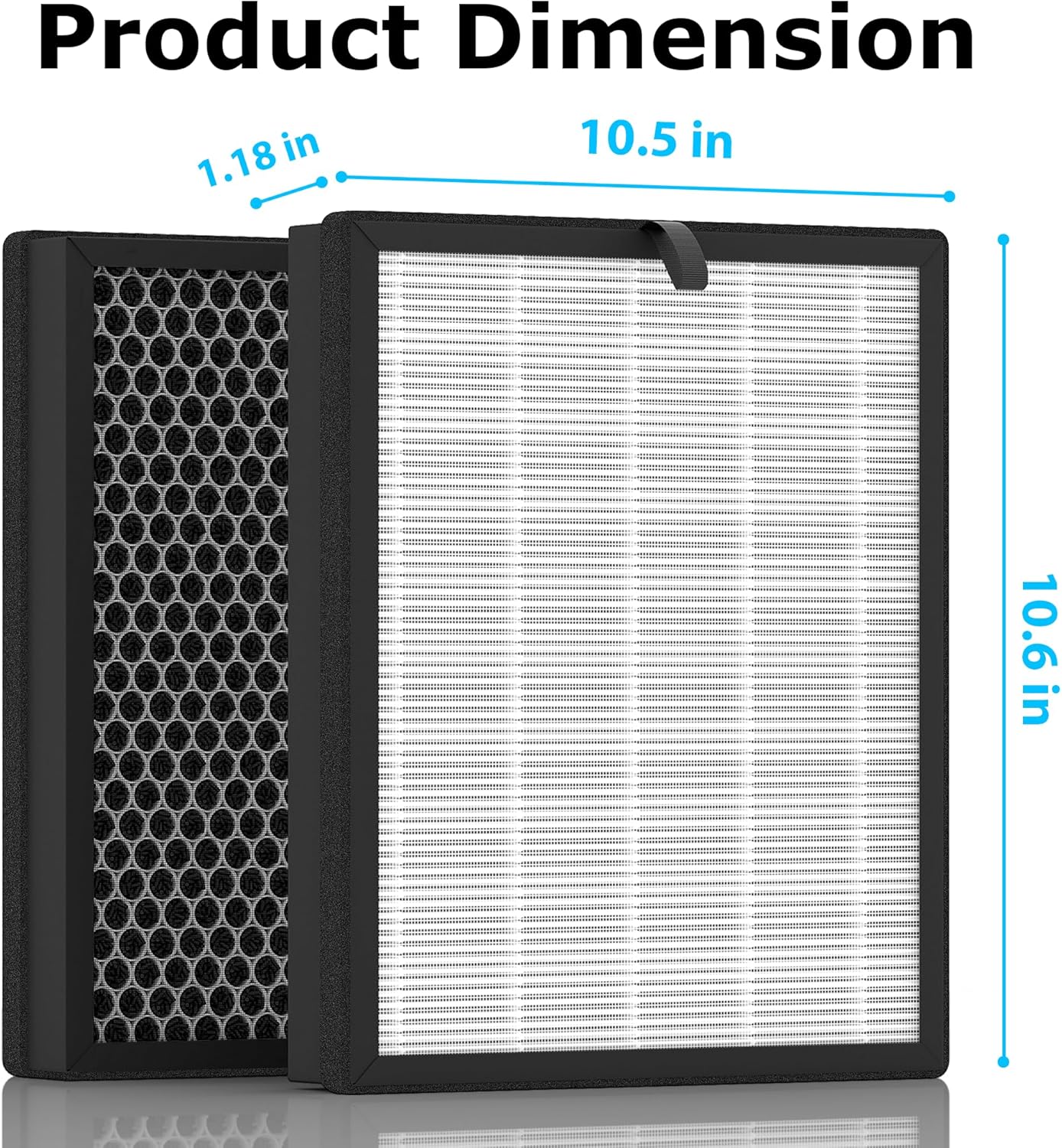 G3 A3 Air Purifier Replacement Filter for AMEIFU, Compatible with AMEIFU G3 Sferf-30 (FXAP2W), VEWIOR A3, And Tailulu HQZZ-260, 3-in-1 H13 True HEPA Filter, 3 Pack - Image 7