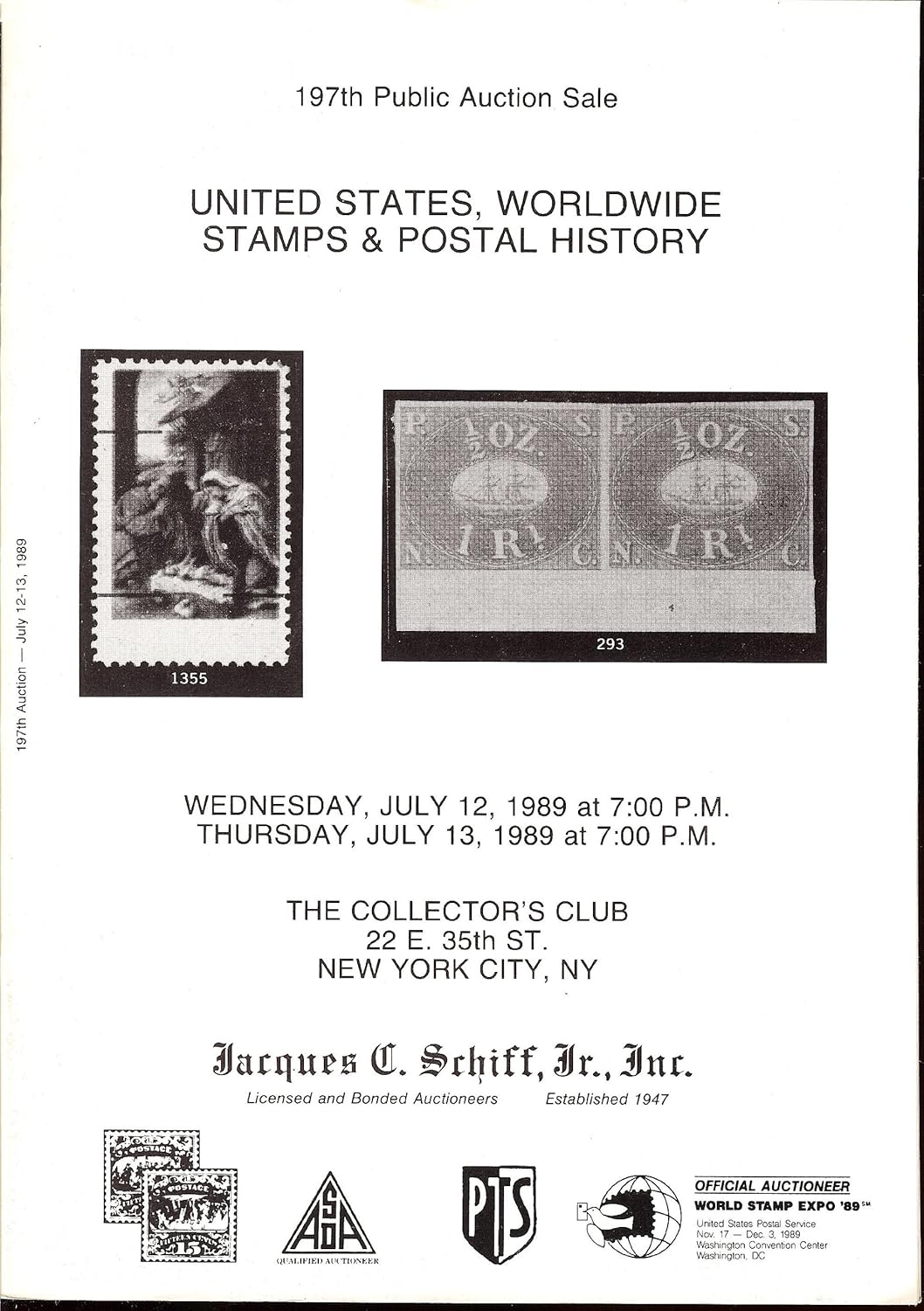 United States, Worldwide Stamps & Postal History (Stamp Auction Catalog