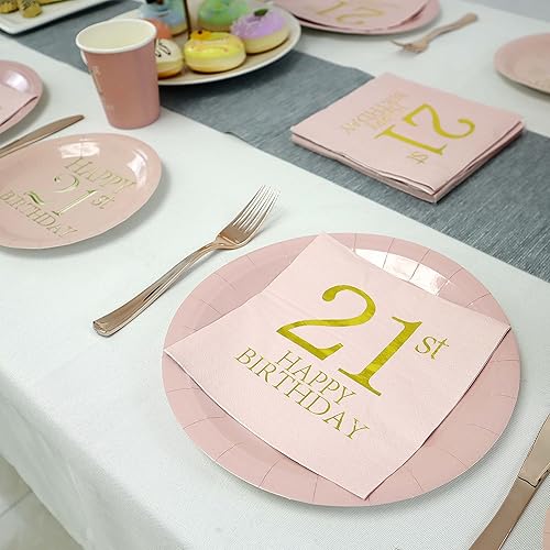 Miniatura 7 de Pandecor Platos y servilletas para fiestas de cumpleaños, decoraciones desechables para fiestas de cumpleaños para hasta 20 invitados (18)