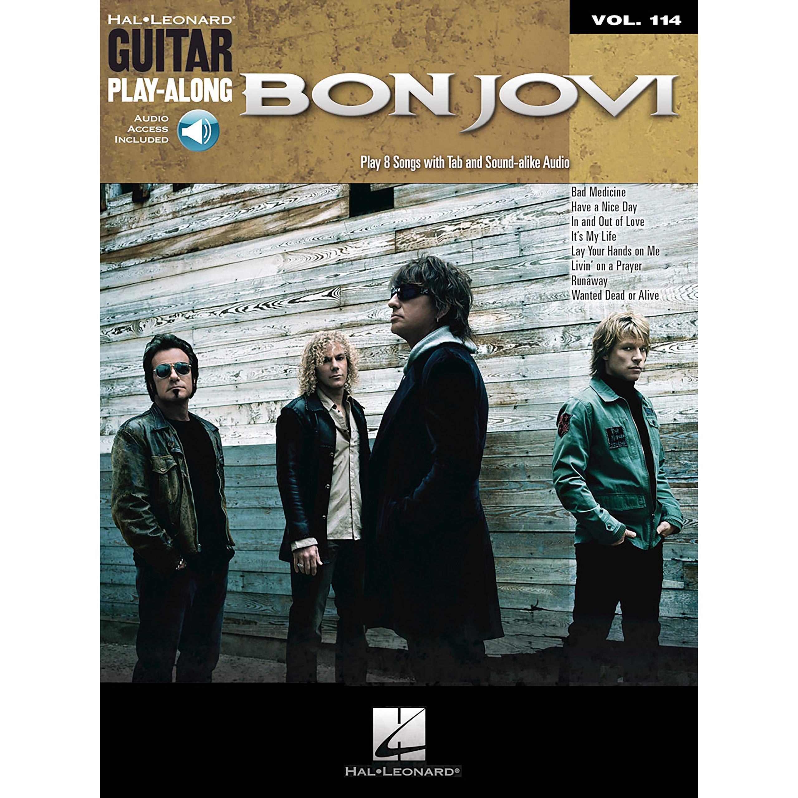 Guitar Play-Along Volume 114 Bon Jovi Guitar Book/Cd (Hal Leonard Guitar Play-Along)