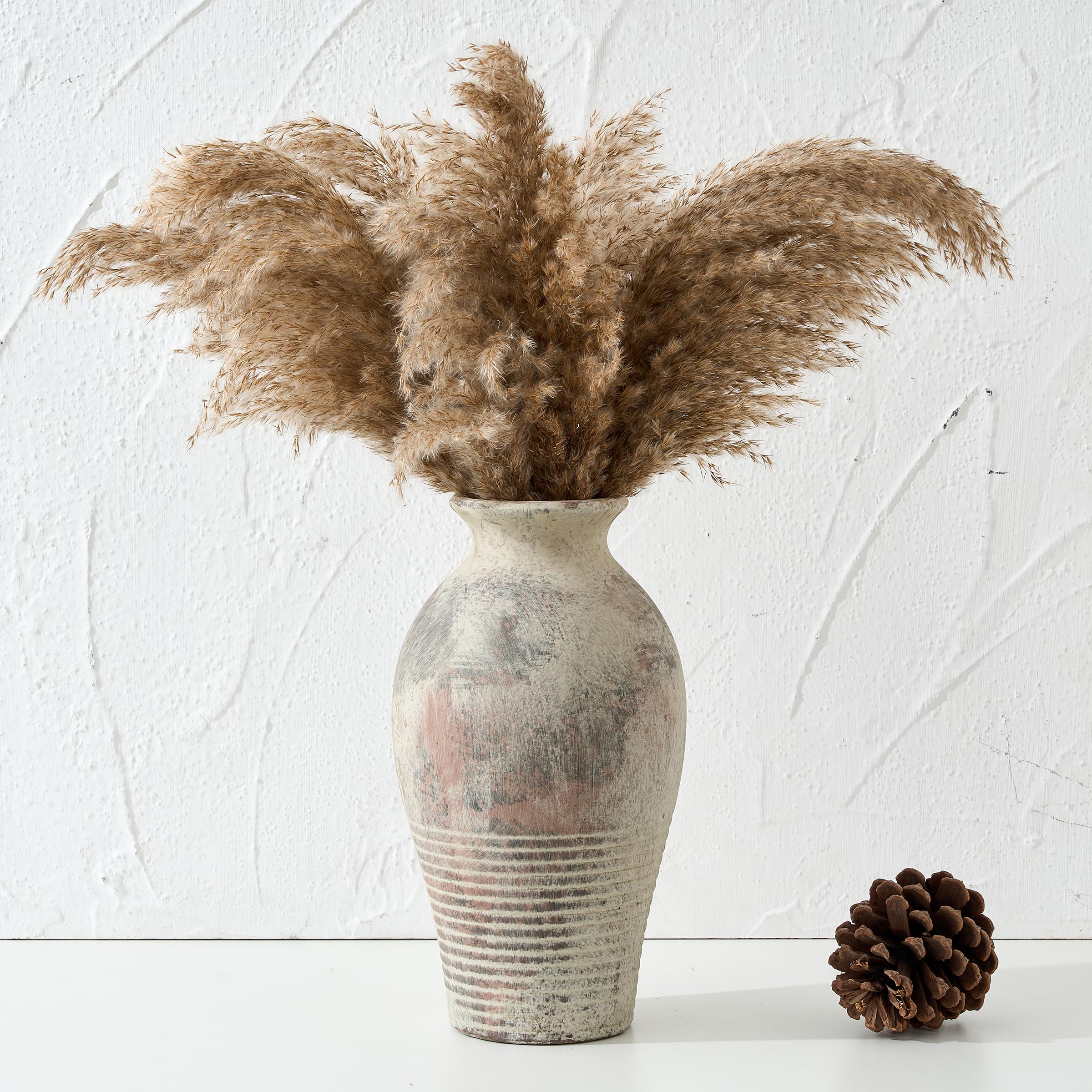Vase en terre cuite LUKA poterie céramique blanche