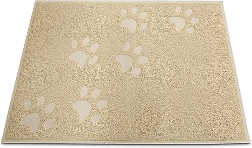 Miniatura 8 de ANDALUS - Tapete para arena de gatos, tamaño chico, grande, extragrande, libre de ftalatos y de BPA, atrapa suciedad, control de dispersión, fácil