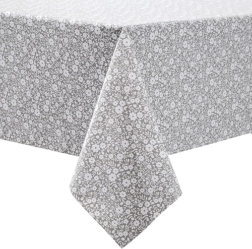 Miniatura 5 de JADD Mantel rectangular de vinilo 100% impermeable, a prueba de aceite, a prueba de manchas, lavable, mantel de vinilo decorativo para cocina,