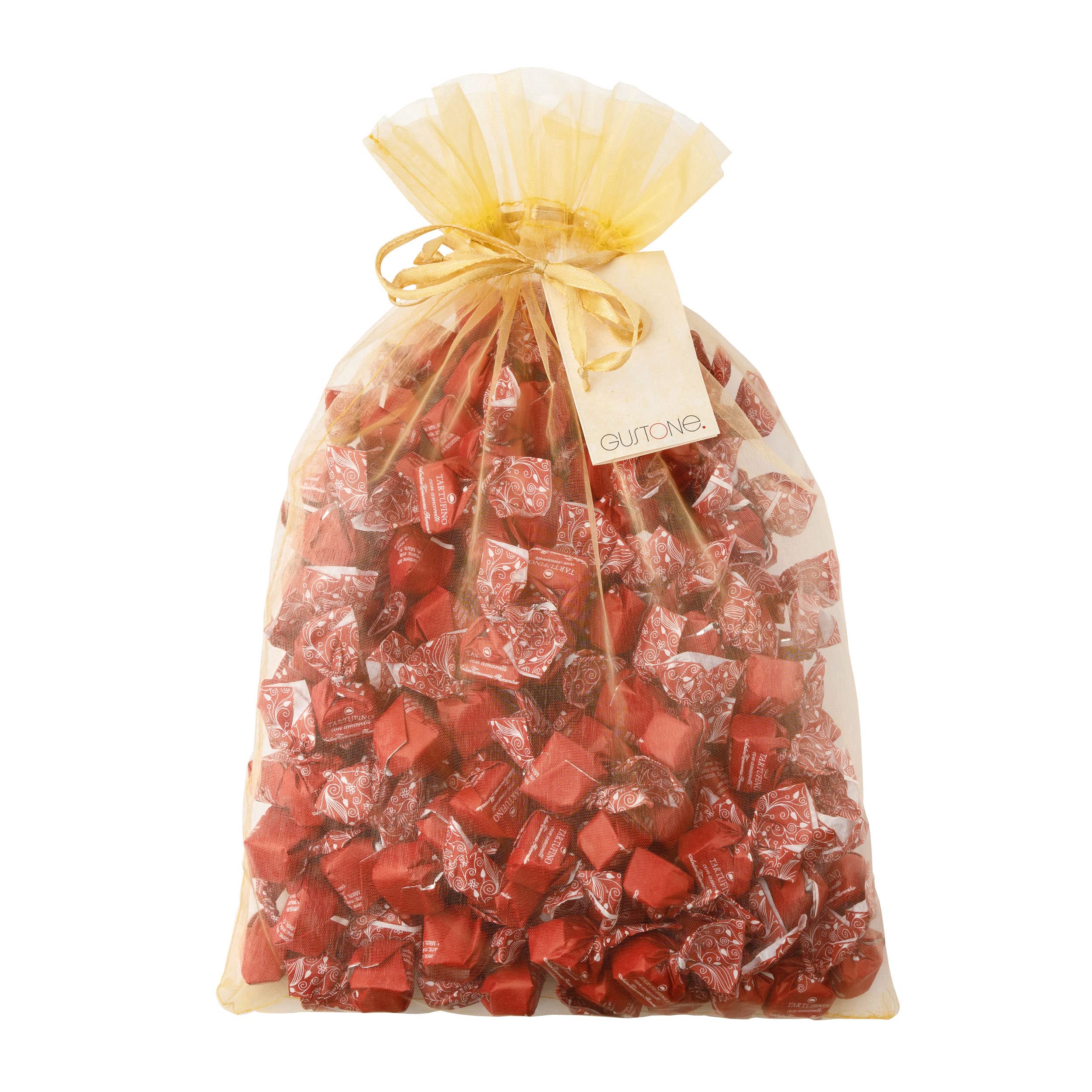 GUSTONE. Tartufini Dolci con Amaretti Antica Torroneria Piemontese 140 1kg | Amarettini Stückchen Vollmilch, Schokoladentrüffel, italienische Confiserie-Tradition, 32% Kakao, glutenfrei
