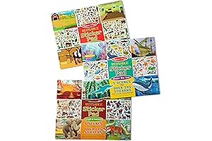 Melissa & Doug Restickable Puffy Sticker Set for Kids - Jungle, Farm, Under the Sea