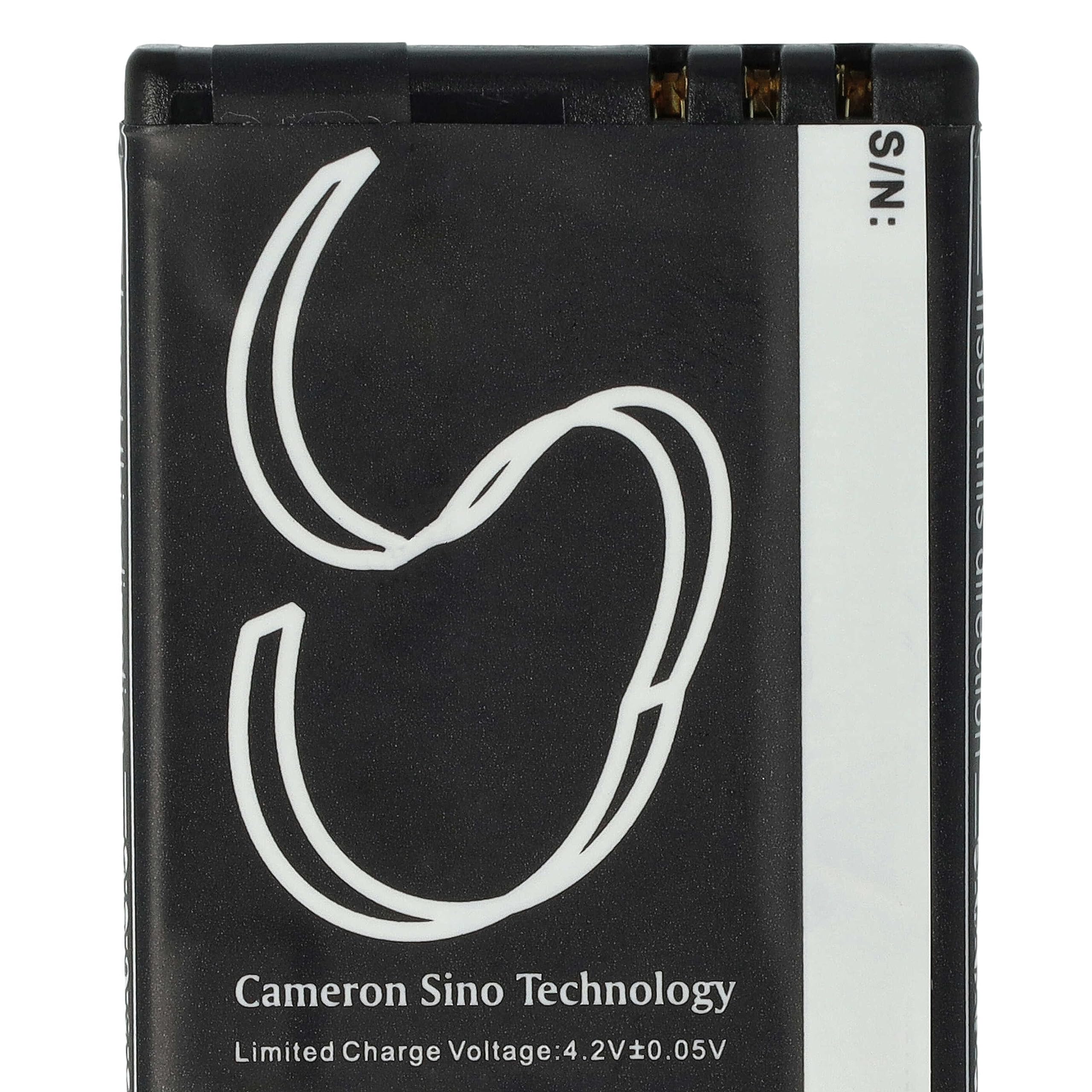 vhbw batteria compatibile con Nokia 2660, 2505, 3606, 1606, 6125, 6131, 2760, 5000, 2630, 6111 smartphone cellulare (800mAh, 3,7V, Li-Ion