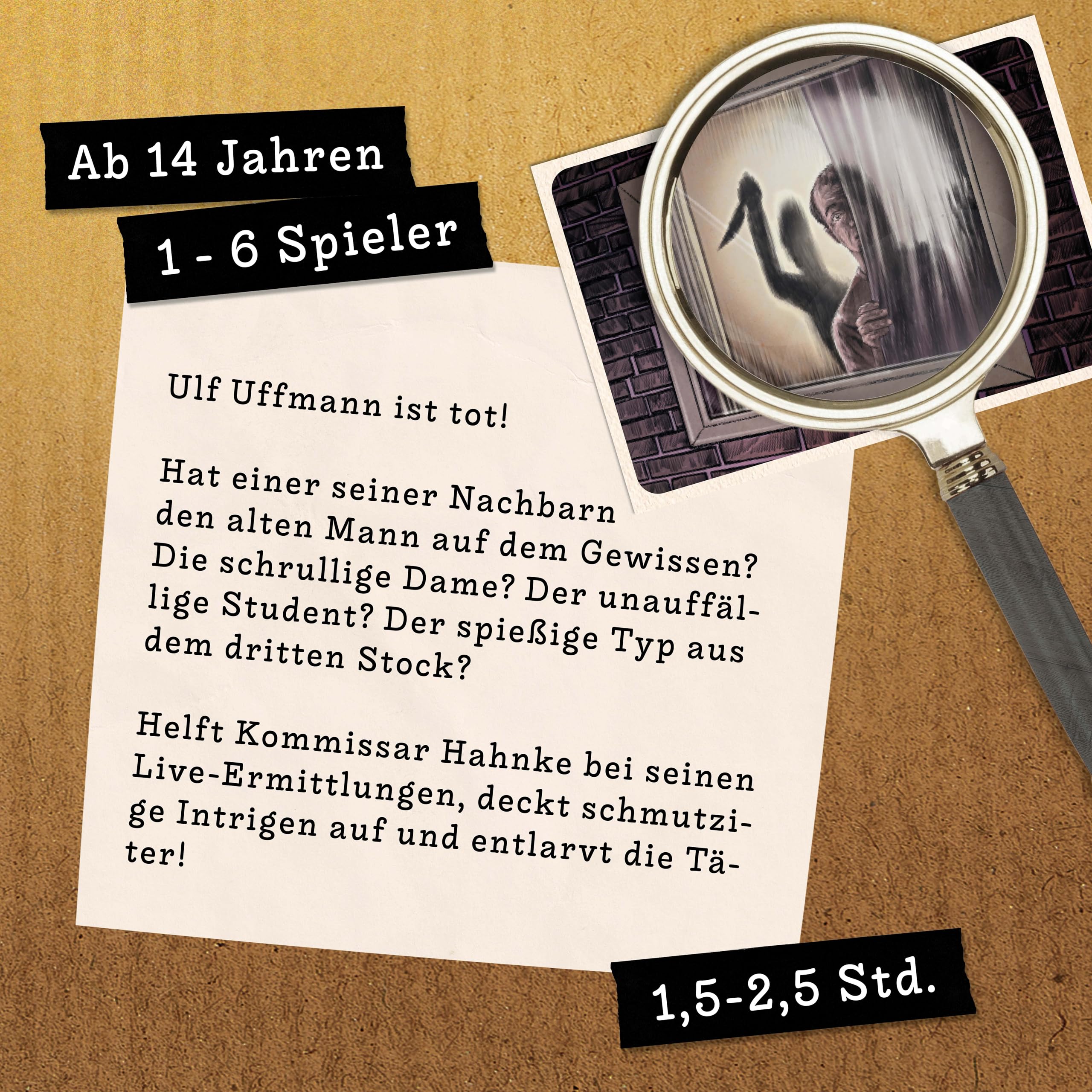 Hidden Games Tatort – Alle unter einem Dach – Fallakte – Mordfall lösen Spiel – spannendes Detektivspiel – Krimigames – Krimispiel – Krimispiele für zu Hause