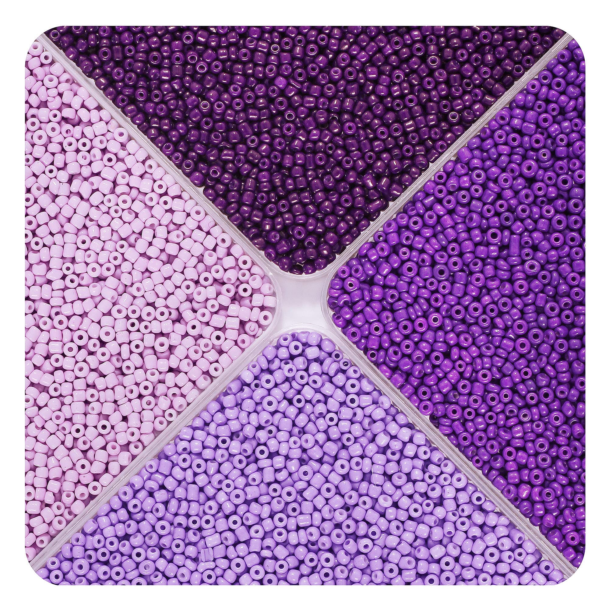 DAHI Perline di vetro Colorate circa 1500 pezzi 6 mm perline di vetro sfaccettate per charm, gioielli, bracciali, collane (6 mm