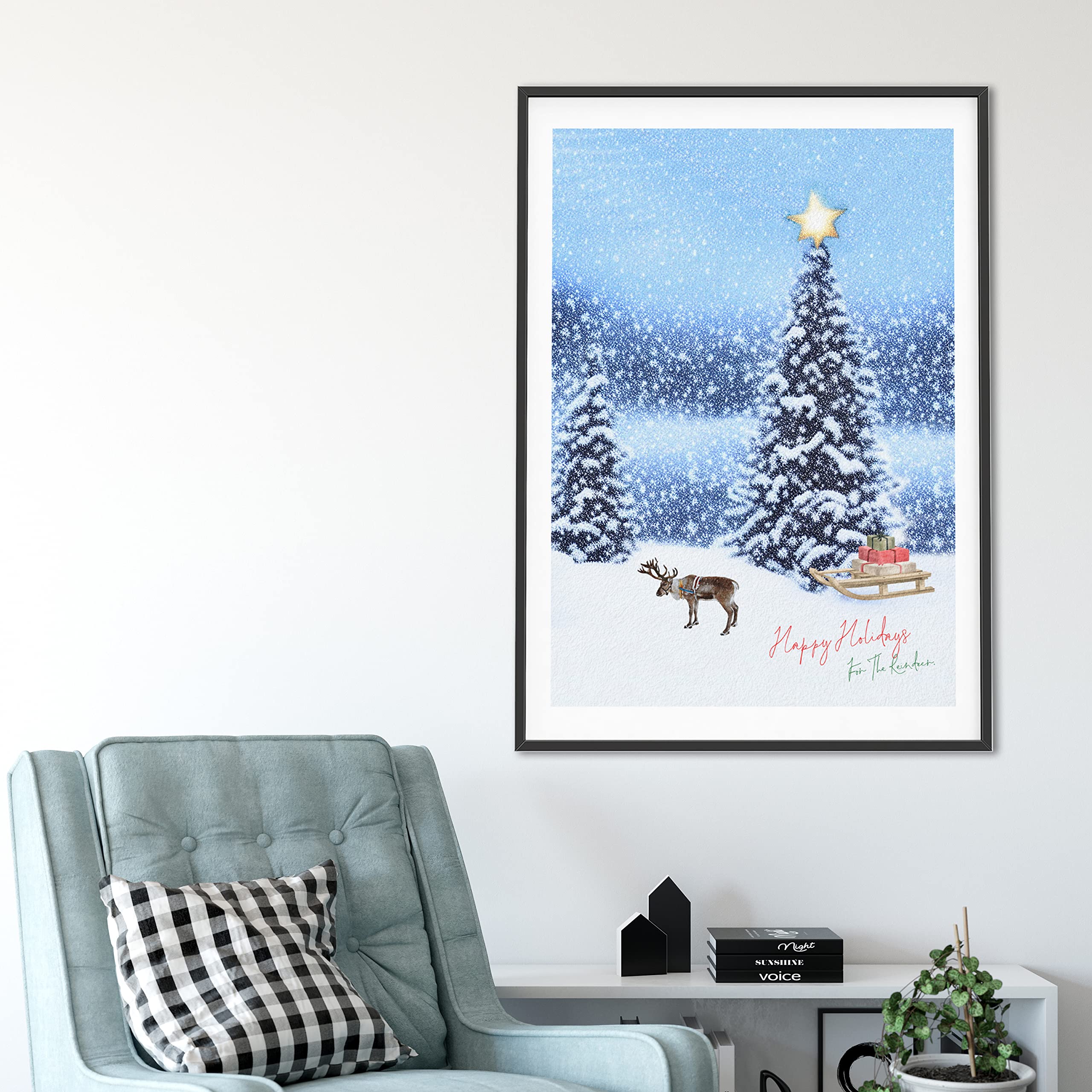 A2サイズ（約42x59cm）】【lm-poster-7247】【フレーム付き】Christmas