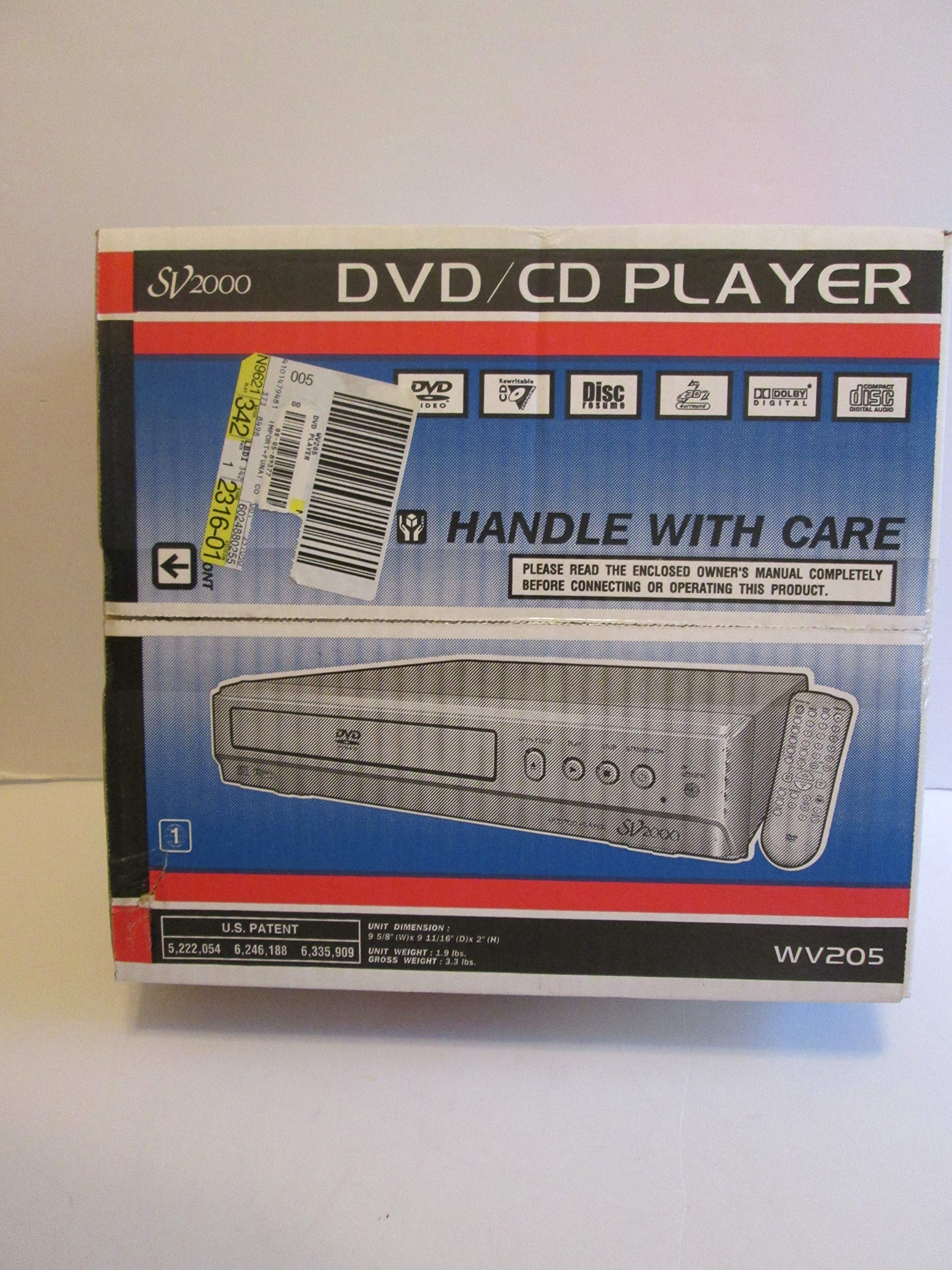SV2000 WV205 Compact DVD Player