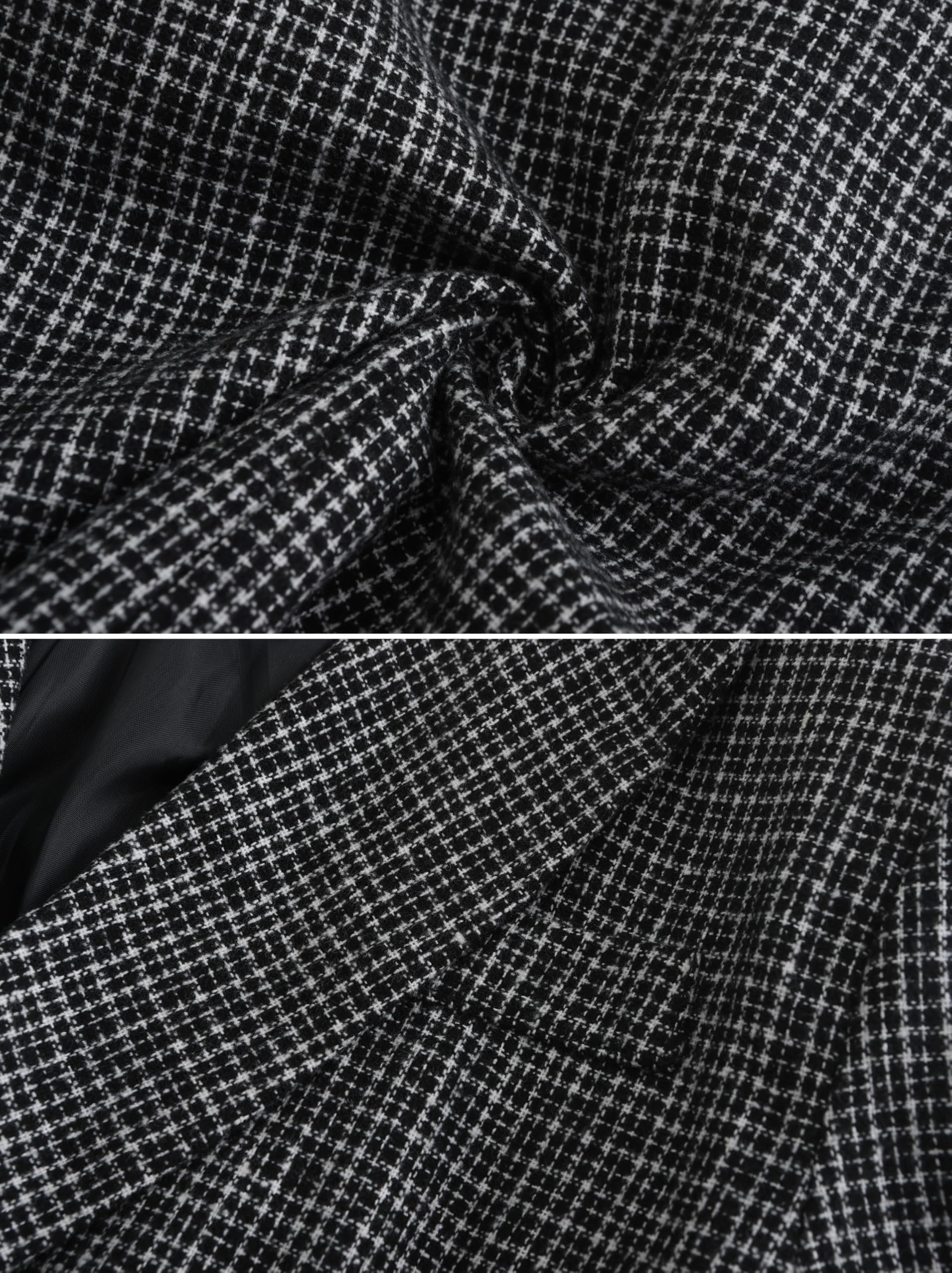 Blazer Da Uomo In Tweed Vestibilità Slim Giacca Da Lavoro con Scollo A V Maniche Lunghe E Chiusura A Bottoni Giacca Sportiva Casual Elegante Ideale per Balli Matrimoni Ufficio Cene E per L'Uso Quot