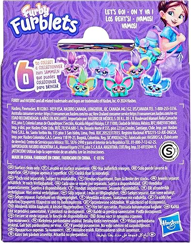 Miniatura 4 de Furby Furblets Ray-Vee Mini Friend, más de 45 sonidos, música electrónica y frases de furbish, juguetes de peluche electrónicos para niñas y niños