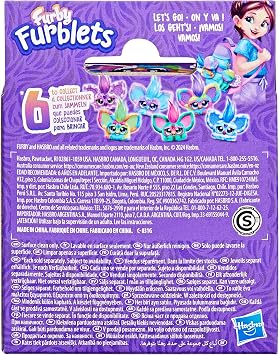 Hasbro Furby Furbylets Rayvee Mini Friend, Over 45 Sounds, Furbish Language, Electric Plush Toy for Boys and Girls, Age 6 and Up, Rainbow F8897 Genuine New Model