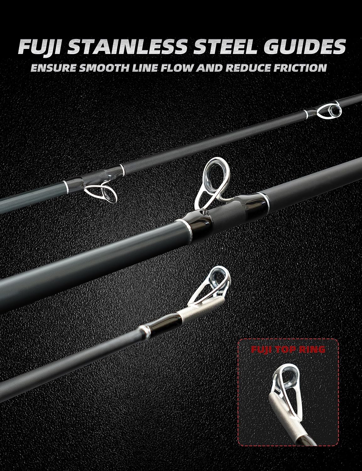BLUEWING 5'8'' Slow Jigger Carbon Fiber Fishing Rod 1pc Spinning & Casting with Anti Corrosion Stainless Steel Guides and Ergonomic Handle