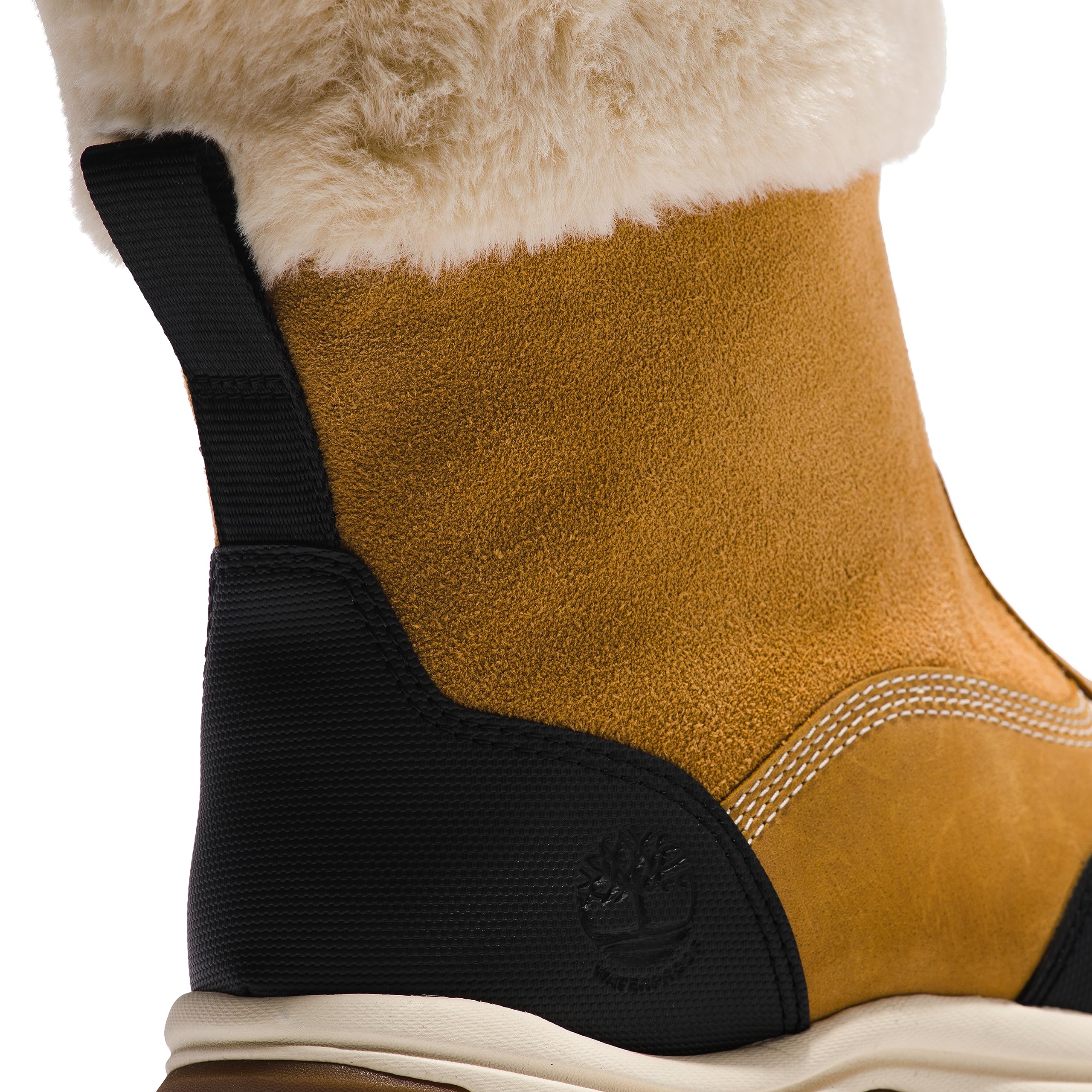 Timberland Women's White Ledge Pull-On Waterproof Insulated Boots, Wheat Full-Grain, 8 Medium