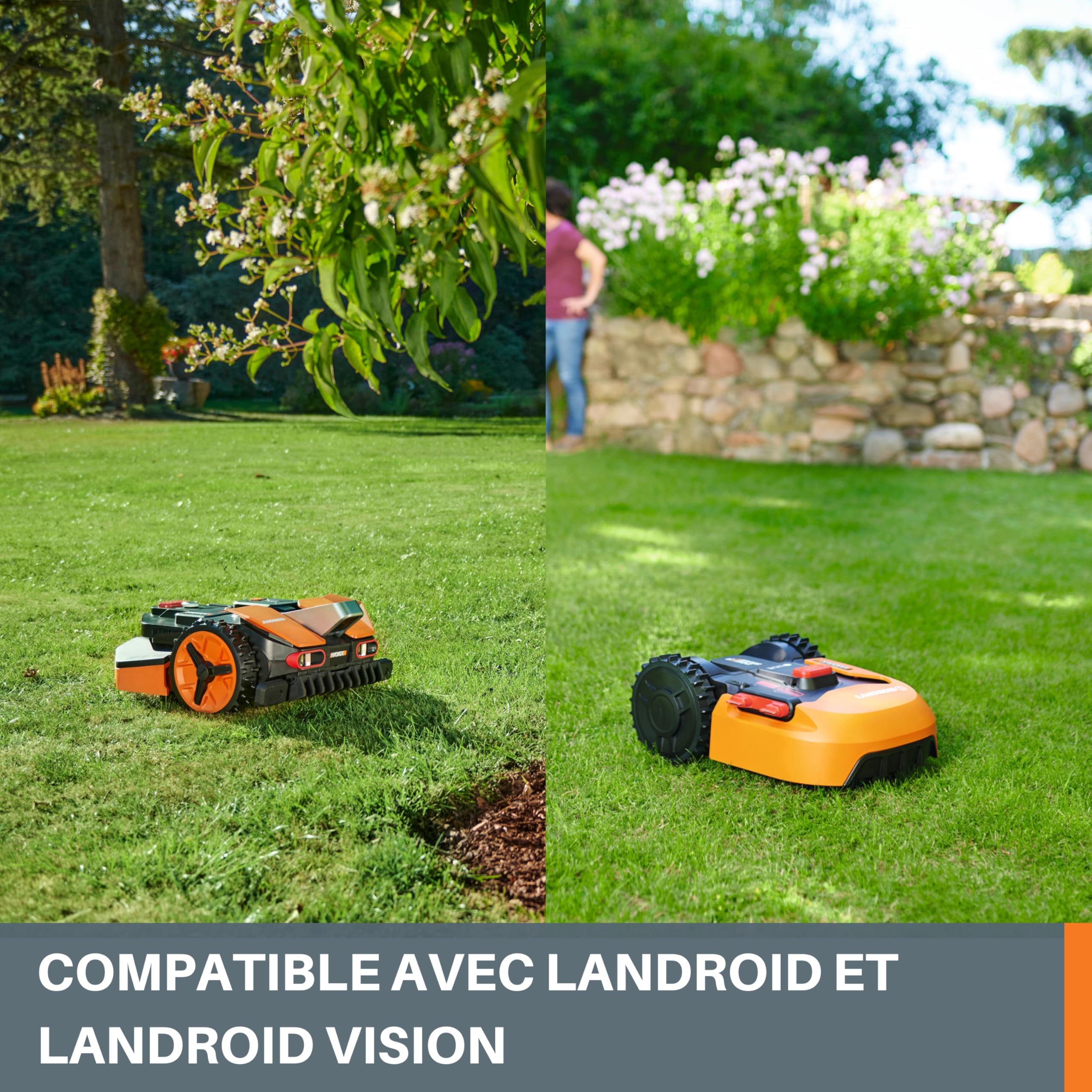 WORX WA0190 Lot 12 lames de rechange d'origine pour robots tondeuses Landroid