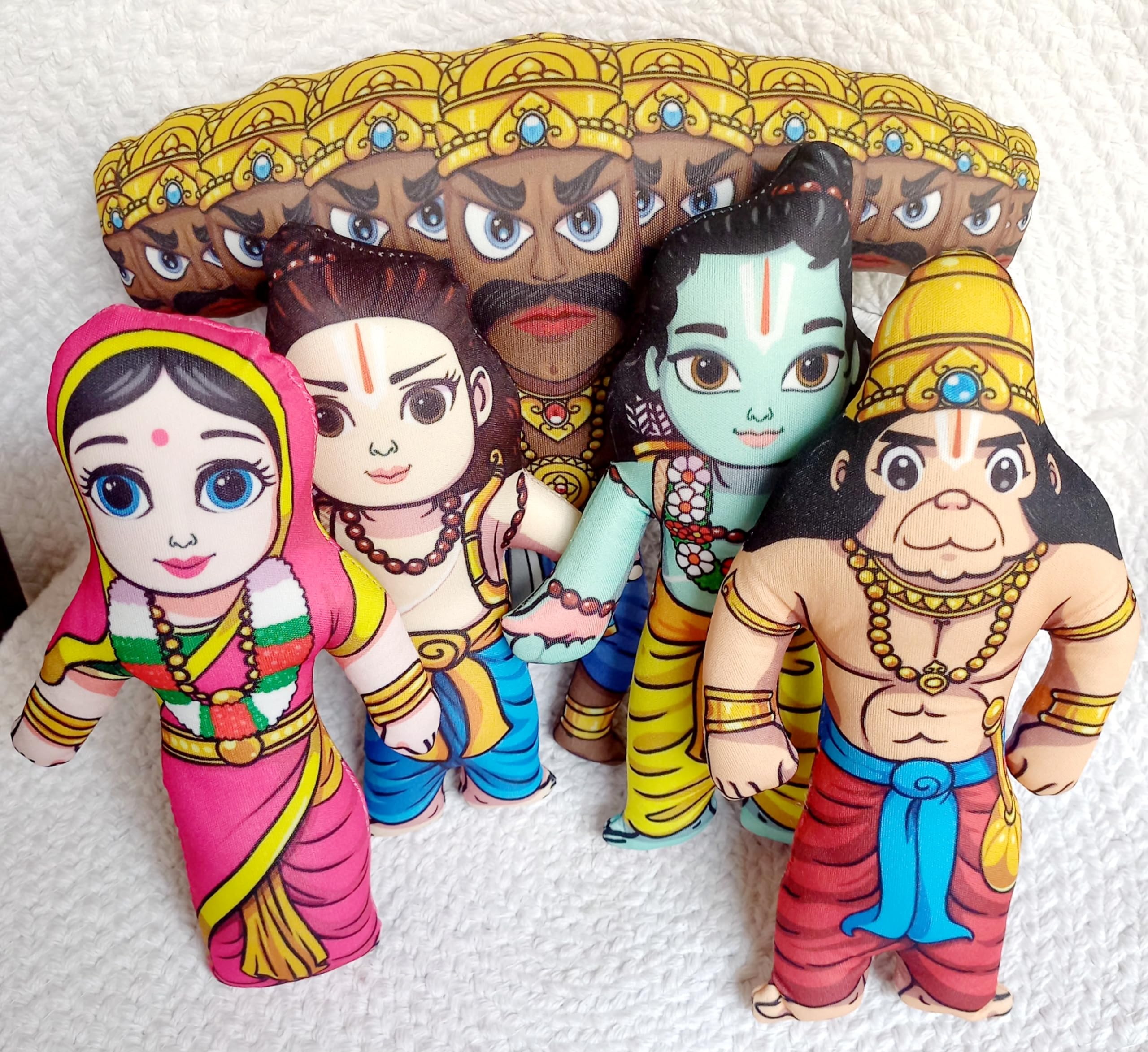 UAS Soft and Plush Washable Ram Darbar with Ravan Toy (Size:- 8 inch) (B0CJV763JW) Amazon Price History, Amazon Price Tracker