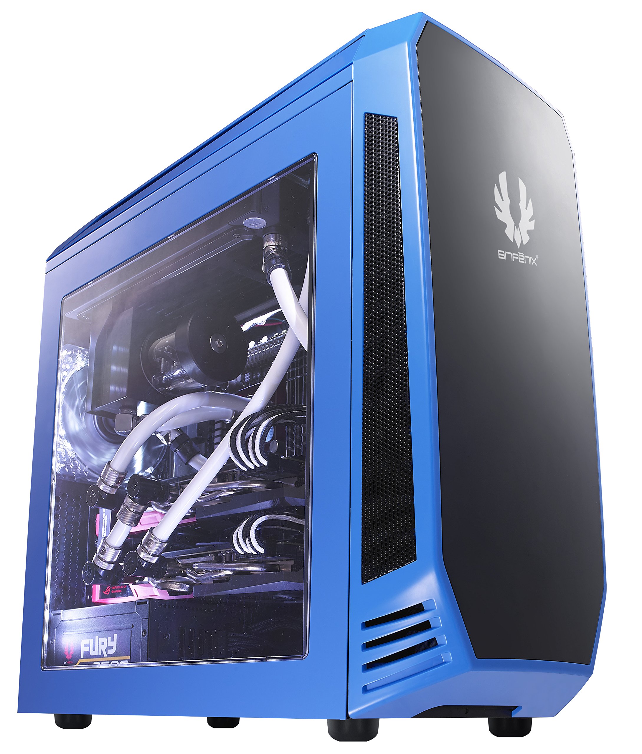 BitFenix AEGIS 1*120mm Fan Mavi 2*Usb 3.0 4Pin Fan Komutalı Pencereli Oyuncu Kasası