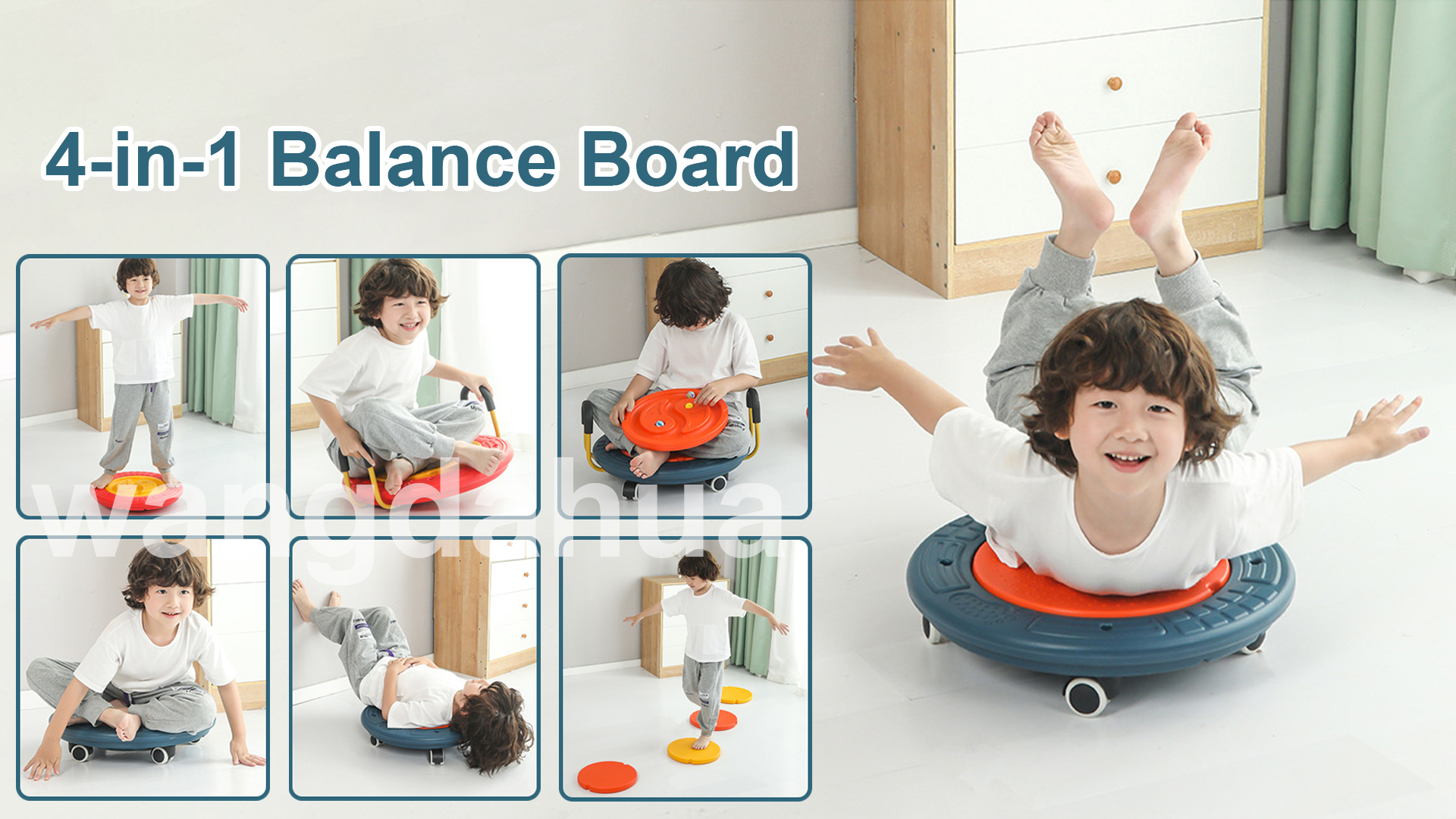 Amazon.com: 4-in-1 Wobble Board for Kids, Labyrinth Balance Board