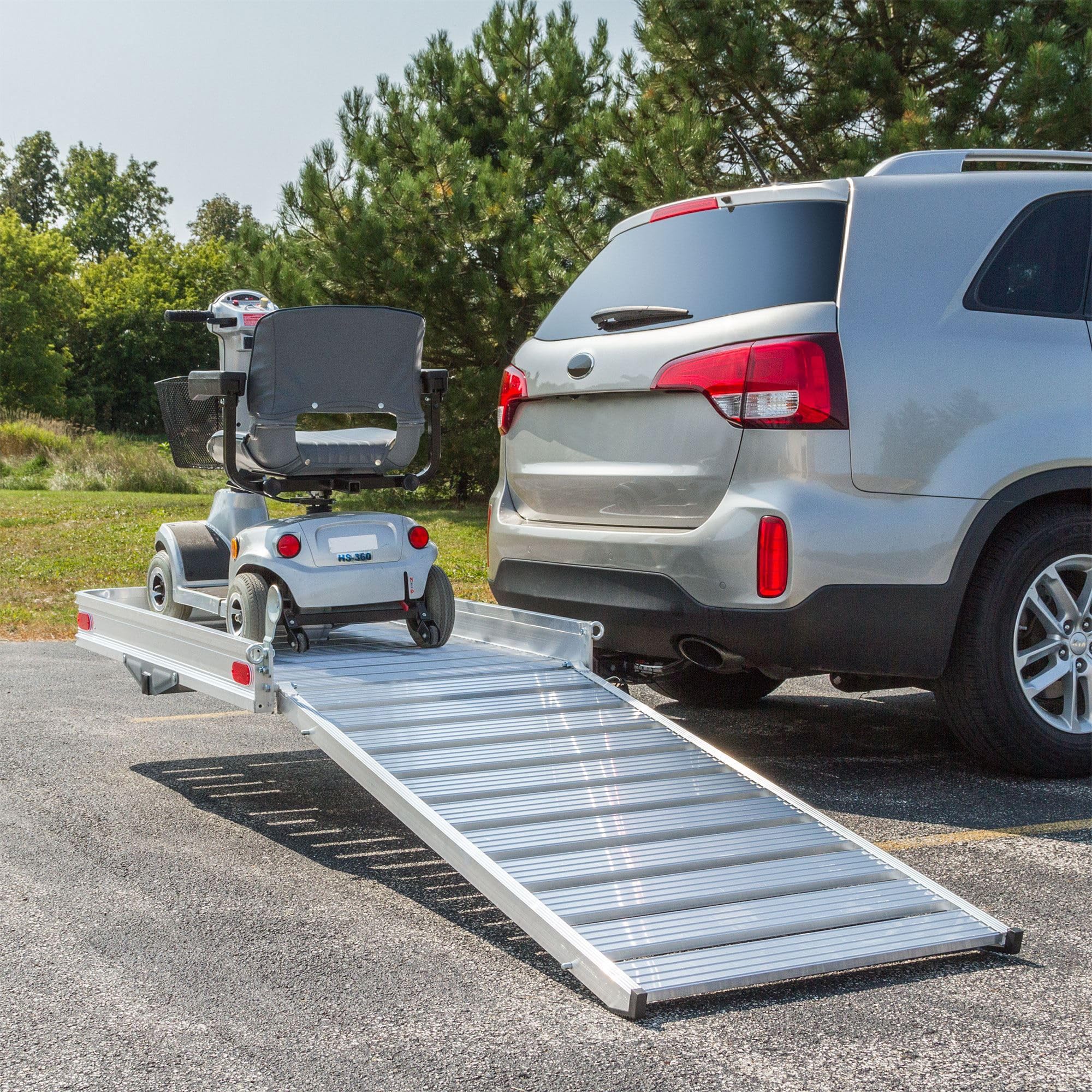 ELEVATE OUTDOOR Hitch Cargo Carrier with Ramp, Class III or IV, 500 lb