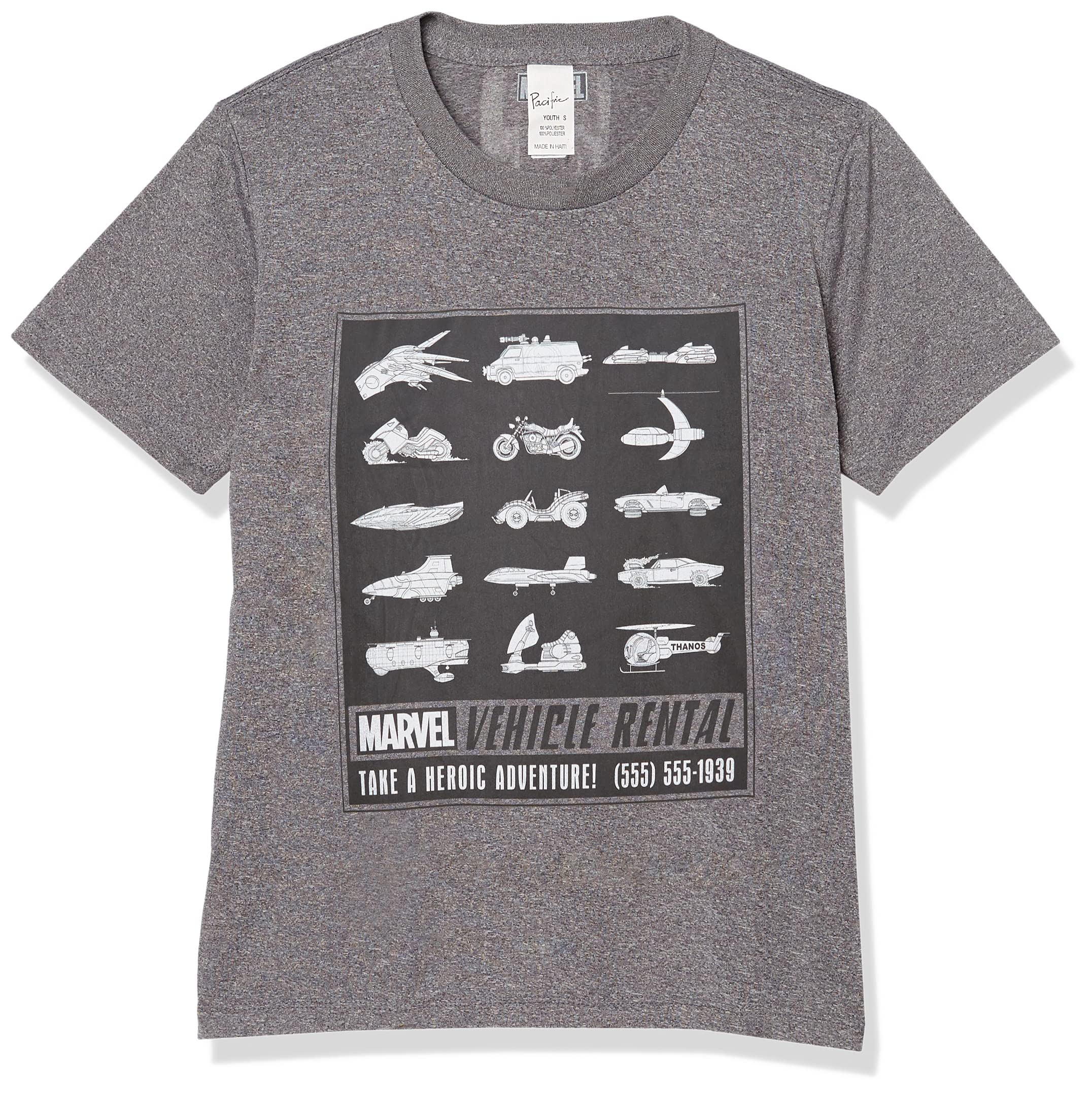 Marvel Vehicle Rental T-Shirt Camiseta niños Unisex
