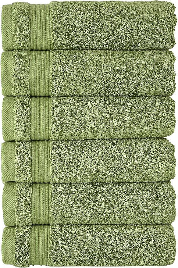 Classic Turkish Towels CTT Hand Towels for Bathroom, Set of