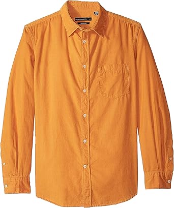 Long Sleeve Corduroy Button Down Shirt 
