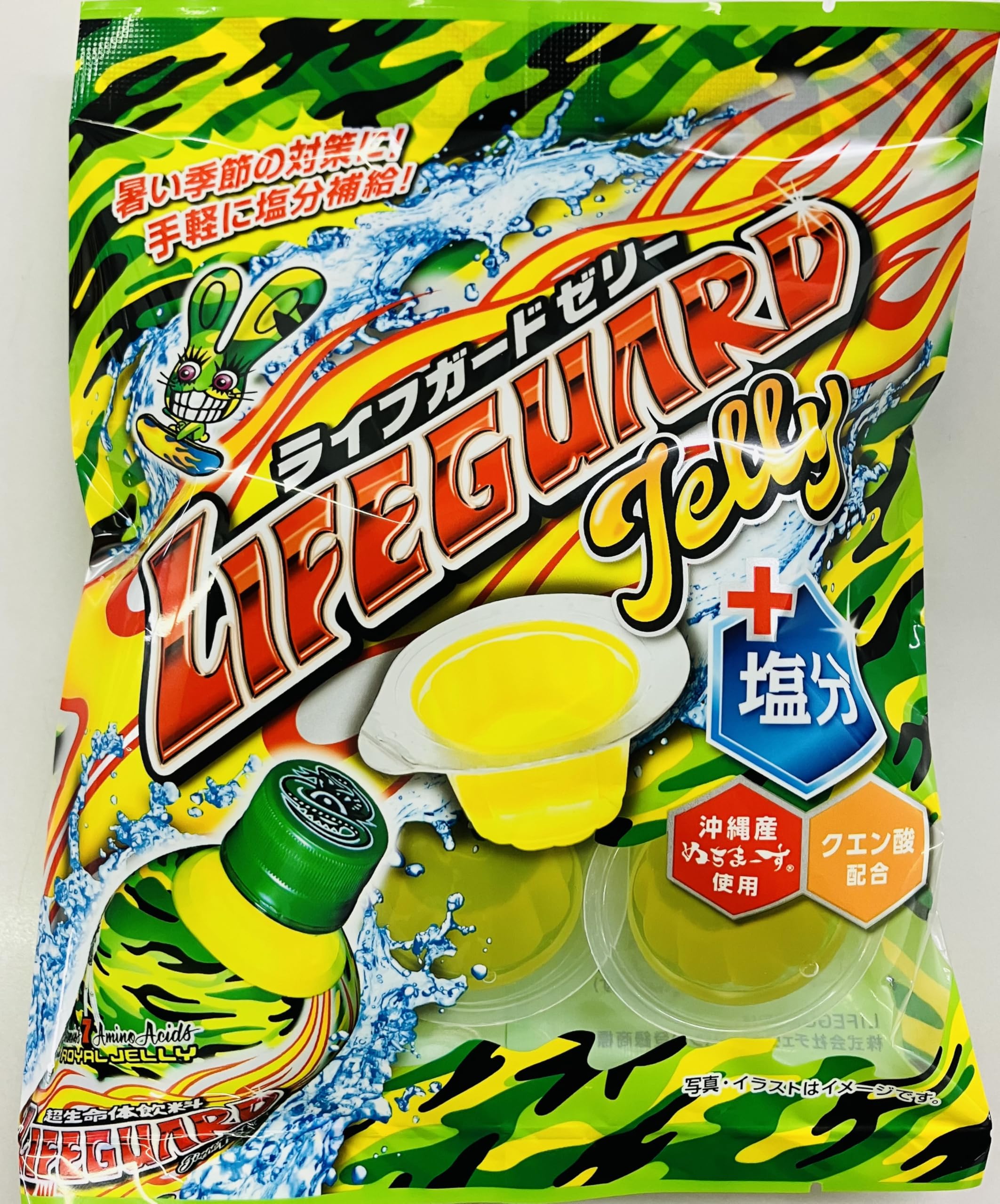 Amazon.co.jp: 菓楽 ライフガードゼリー塩分プラス 7個×15袋 : 食品