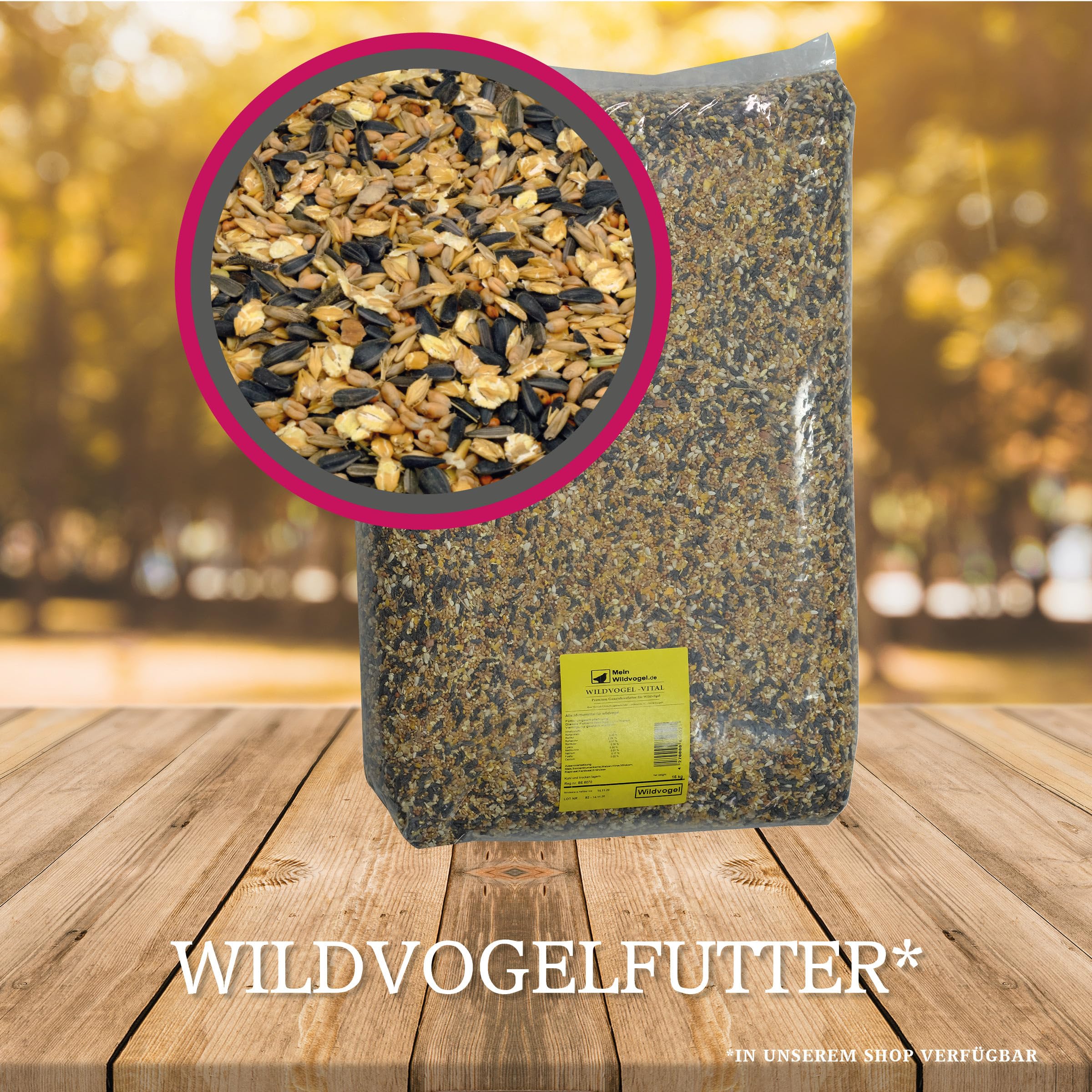 MeinWildvogel Erdnussbutter 12x 350g, nährstoffreiches Wildvogelfutter - Weichfutter mit Sonnenblumenkerne für Wildvögel und Gartenvögel. Ganzjähriges Fettfutter/Peanut Butter, ohne Gentechnik