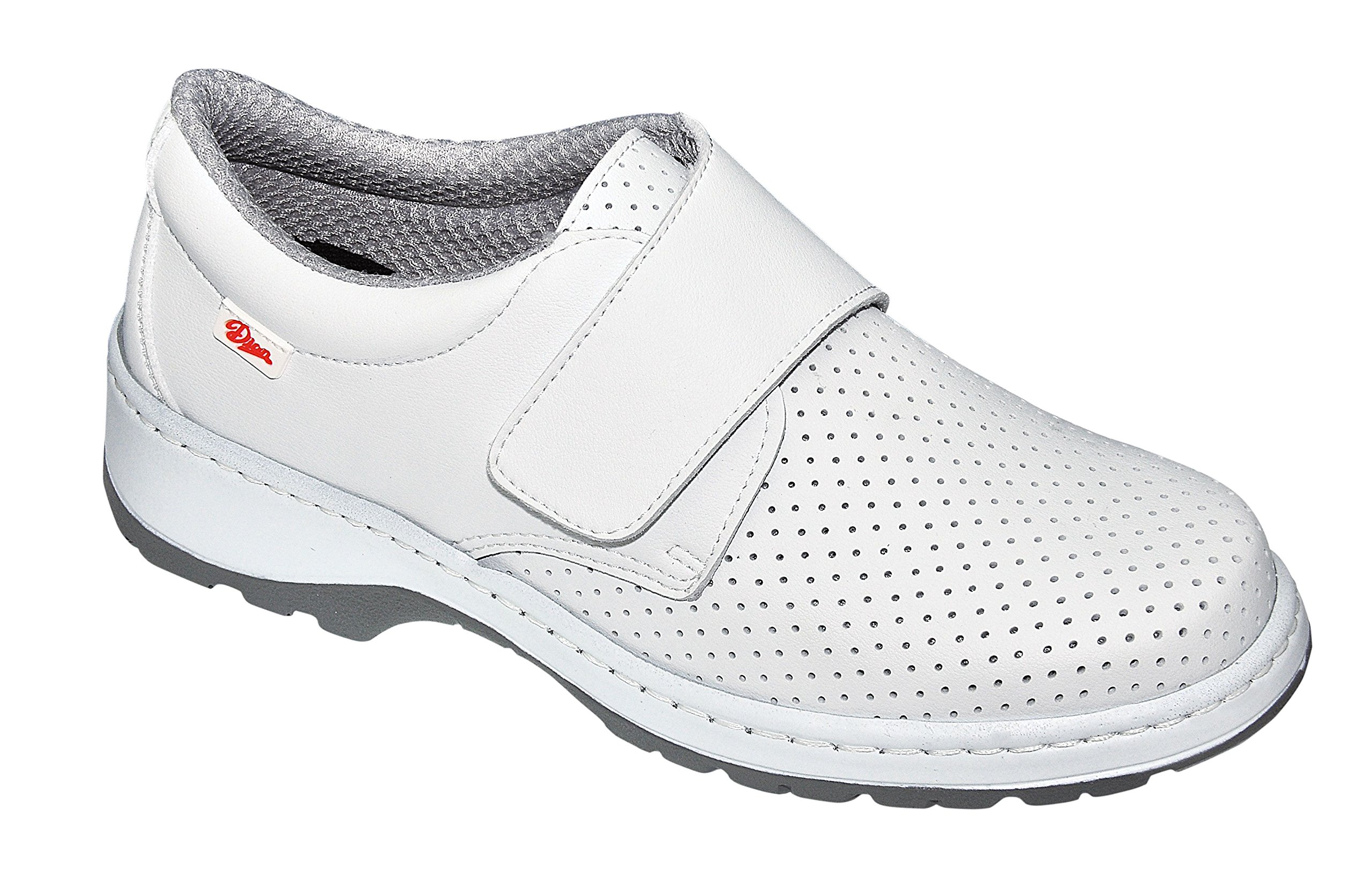 DIAN Milán-scl picado - Zapato de Trabajo Unisex-Adulto, Talla 39, Color Blanco