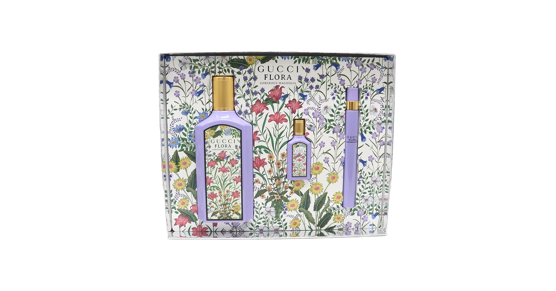 GUCCI FLORA GORGEOUS MAGNOLIA 100mlセット Gucci Flora Gorgeous Magnolia gift set in eau de parfum