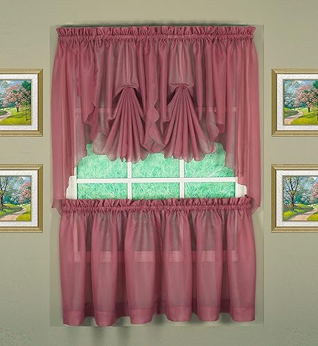 Vista 24 de Today's Curtain - Cortina Emelia de gasa original, panel de 84 pulgadas, negro, 60 pulgadas de ancho x 84 pulgadas de largo