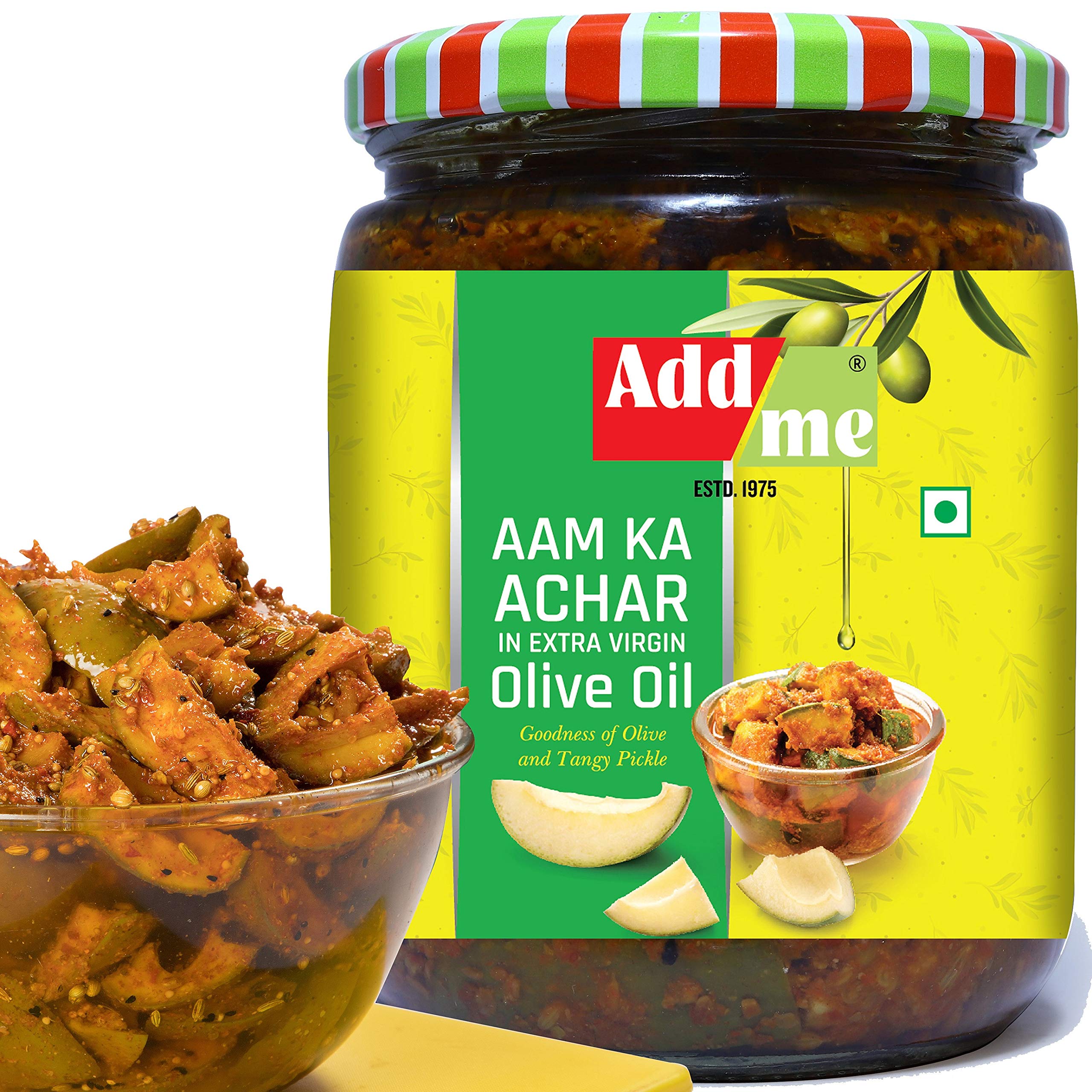 Add me Home Made Mango Pickle in Olive Oil 500gm Aam ka Achar Glass JAR (B07TKTT8R7) Amazon Price History, Amazon Price Tracker