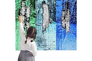 Irenare 3 Pcs Sensory Wall Decor for Kids Flip Sequin Fabric Paintable...