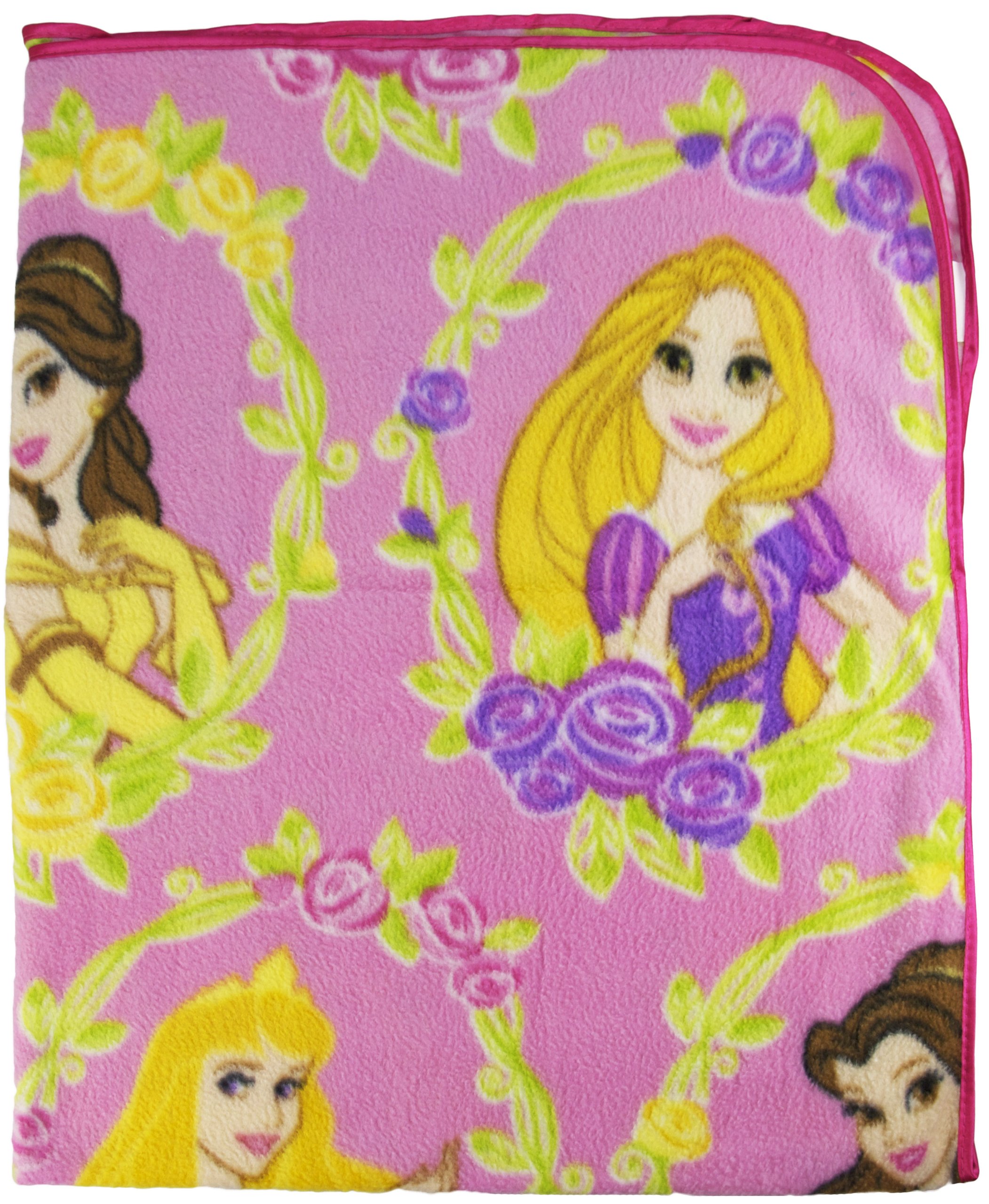 Couvre-lit de voyage Princesses Disney couverture lit enfant rose