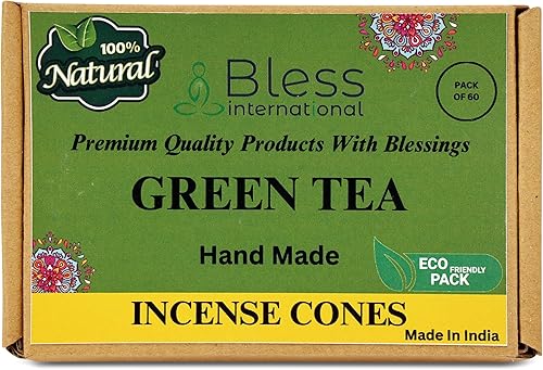 Miniatura 38 de Bless International Cedro 100% natural - Conos de incienso hechos a mano, sumergidos a mano, orgánicos, sin productos químicos para purificación
