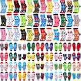 Jeyiour 36 Pcs Funny Teacher Crew Socks Cotton Novelty Knit Socks Appreciation Gift for Teachers' Day Graduation Birthday