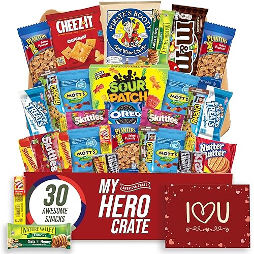 Miniatura 3 de Caja militar de aperitivos para el día de San Valentín 40 variedades sin gluten sin lácteos paquete de cuidado de cesta de regalo vegana palomitas