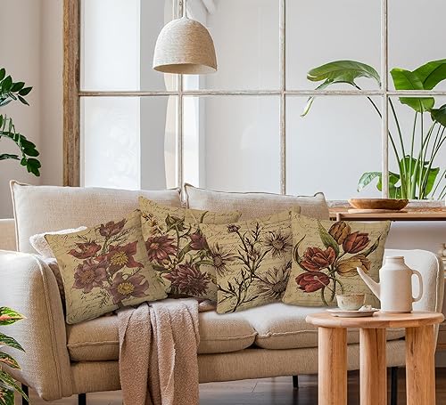 Miniatura 2 de Juego de 4 fundas de almohada decorativas de 18 x 18 pulgadas para sofá cama, decoración del hogar, dormitorio, sala de estar, regalo para amantes