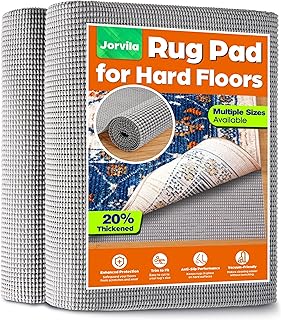 Jorvila Non-Slip Rug Pad Gripper 9x12 Ft
