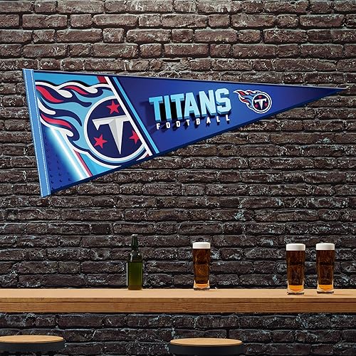 Vista 133 de Rico Industries NFL Football Primary 12" x 30" Felt Wall Décor Pennant - Great for Home/Bed Room/Man Cave Décor