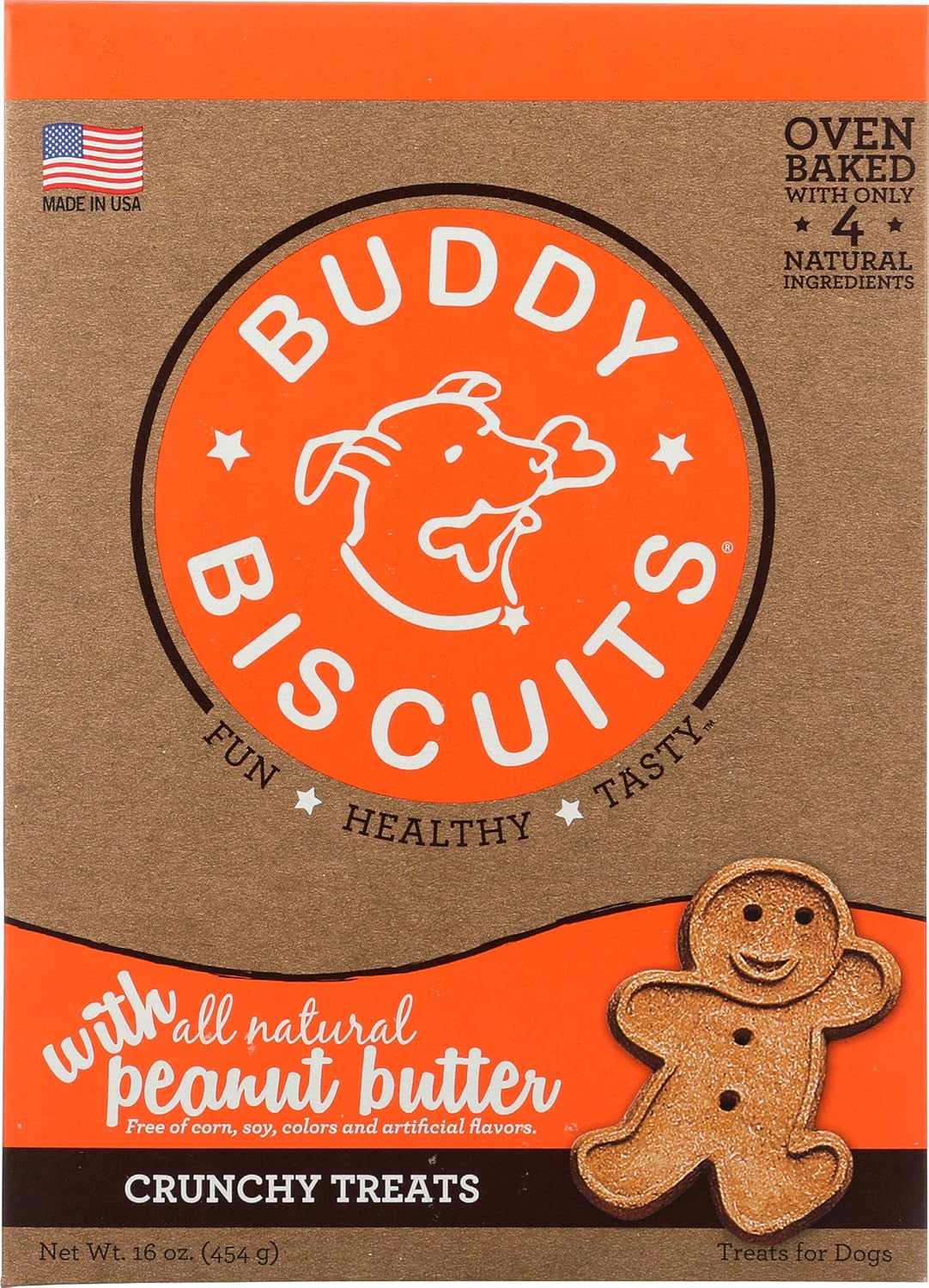 Cloud Star Buddy Biscuits For Dogs, Peanut Butter Madness