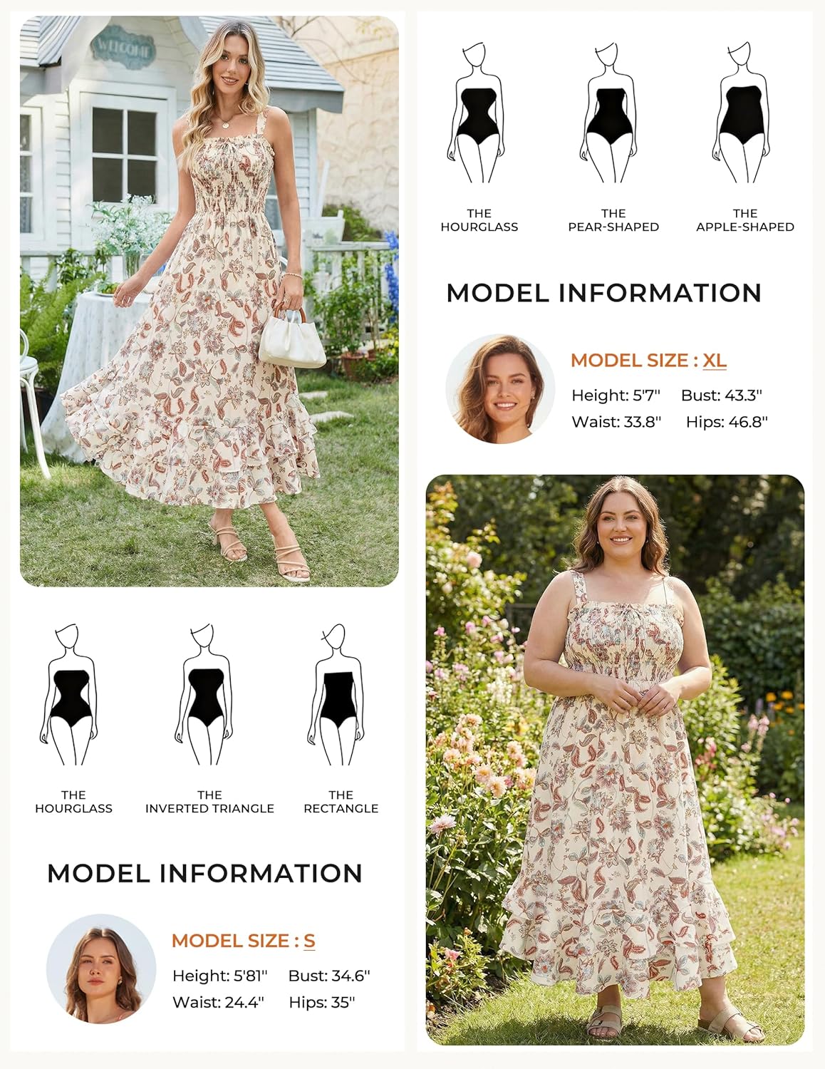 GRACE KARIN Women's 2025 Summer Floral Boho Dress Square Neck Strapped Swing A Line Sundress Beach Long Maxi Outfits - Image 4