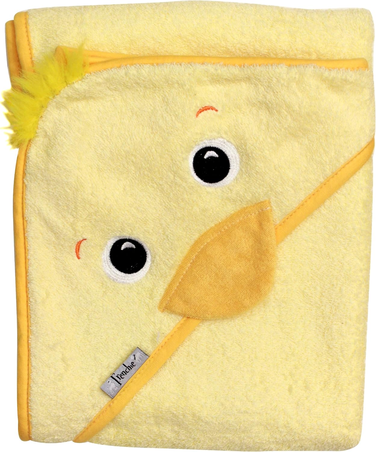 Frenchie Mini Couture Hooded Towel Extra Large 40X30 inch,Duck