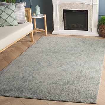SAFAVIEH Maharaja Collection Accent Rug - 3 x 5, Sage & Green, Handmade Wool, Ideal for The Living Room, Dining Room, Bedroom MHJ302W-3