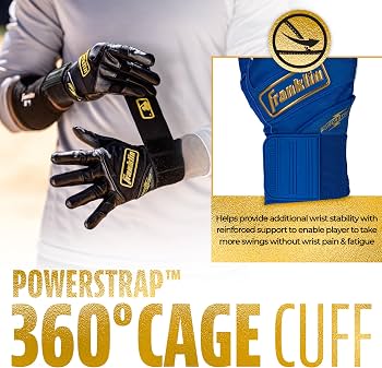 Gants De Frappe Franklin Powerstrap Infinite Series - Taille M - Bleu Argent - Neuf