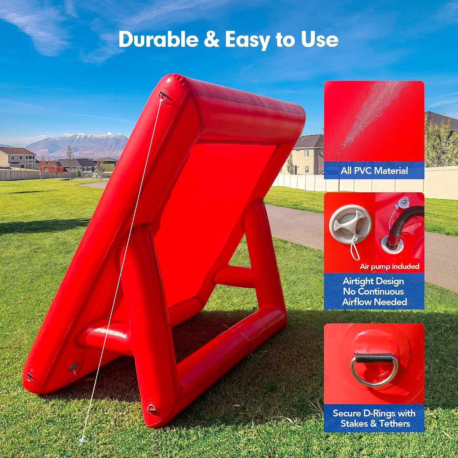 7Ft Giant Inflatable Puzzle Game with Air Pump, Airtight Waterproof PVC Inflatable Interactive Carnival Game for Parties, Team Building Activities, Gatherings