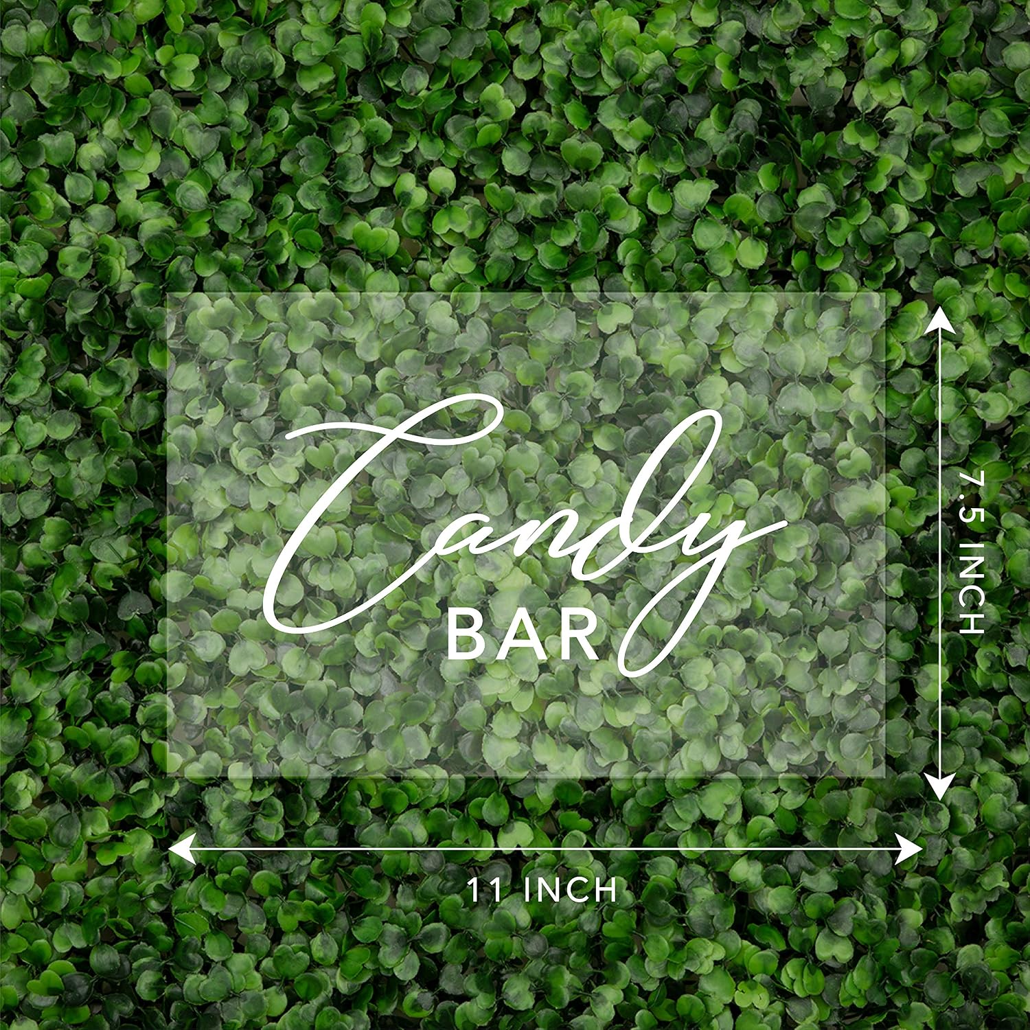 Andaz Press Candy Bar Acrylic Sign, 7.5 x 11 Inch, Stand Included, Wedding, Dessert Candy Bar Table, Bridal Shower, Bachelorette, Engagement, Birthday, Baby Shower, Graduation, Holiday, Events