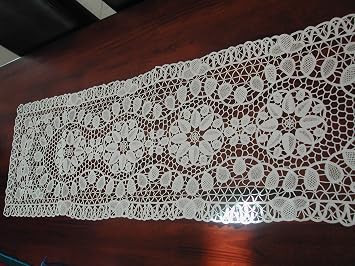 Reticella Lace Runner - White